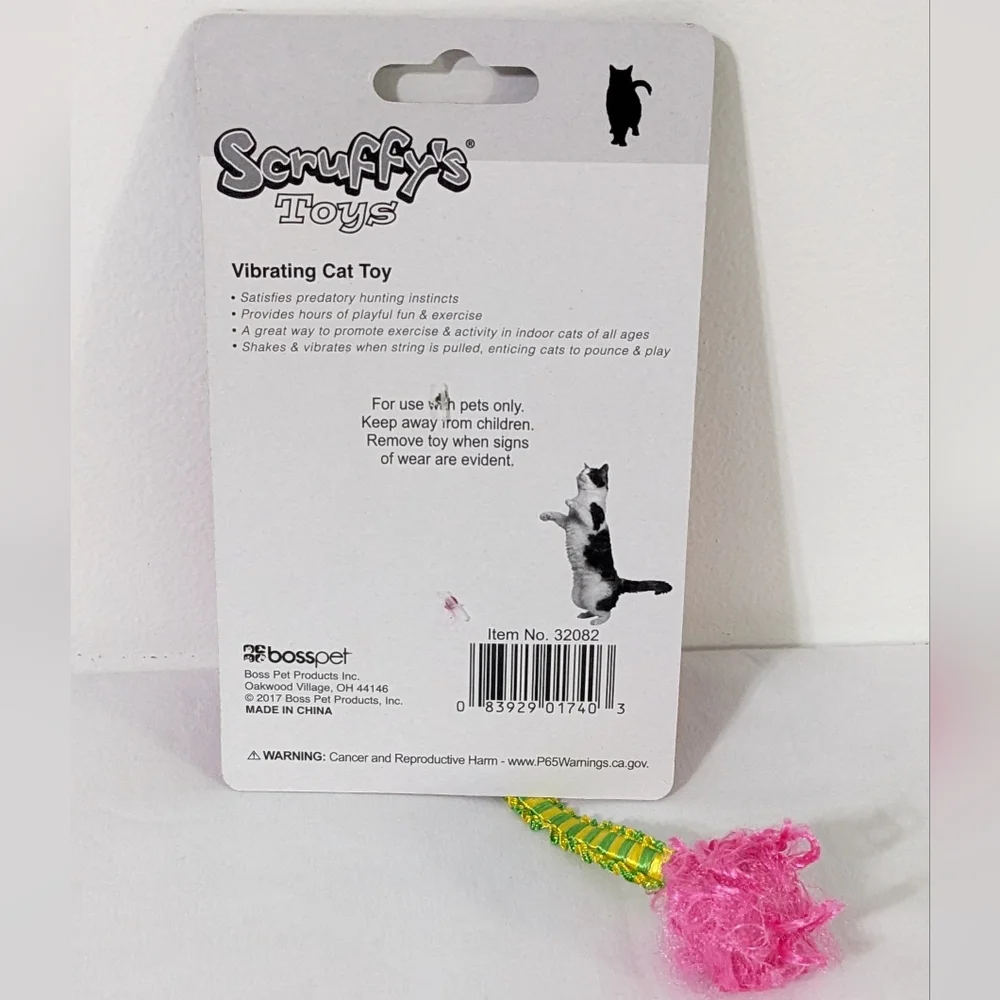 Scruffy's Vibrating Mouse Cat Toy, NWT